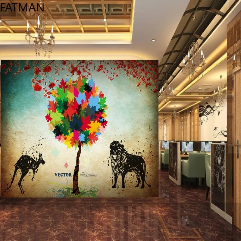 FATMAN Custom Leaves Lion Kangaroo Silhouette Background Wall Restaurant Bedroom Gallery Wallpaper TV Backdrop Mural Dropship
FATMAN Custom Leaves Lion Kangaroo Silhouette Background Wall Restaurant Bedroom Gallery Wallpaper TV Backdrop Mural Dropship