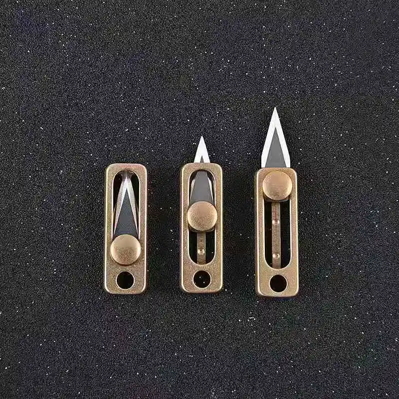 Titanium Alloy Mini Knife Sharp Brass Knife Demolition Express Knife Keychain Pendant Letter Opener Unboxing Portable EDC Tool
Titanium Alloy Mini Knife Sharp Brass Knife Demolition Express Knife Keychain Pendant Letter Opener Unboxing Portable EDC Tool