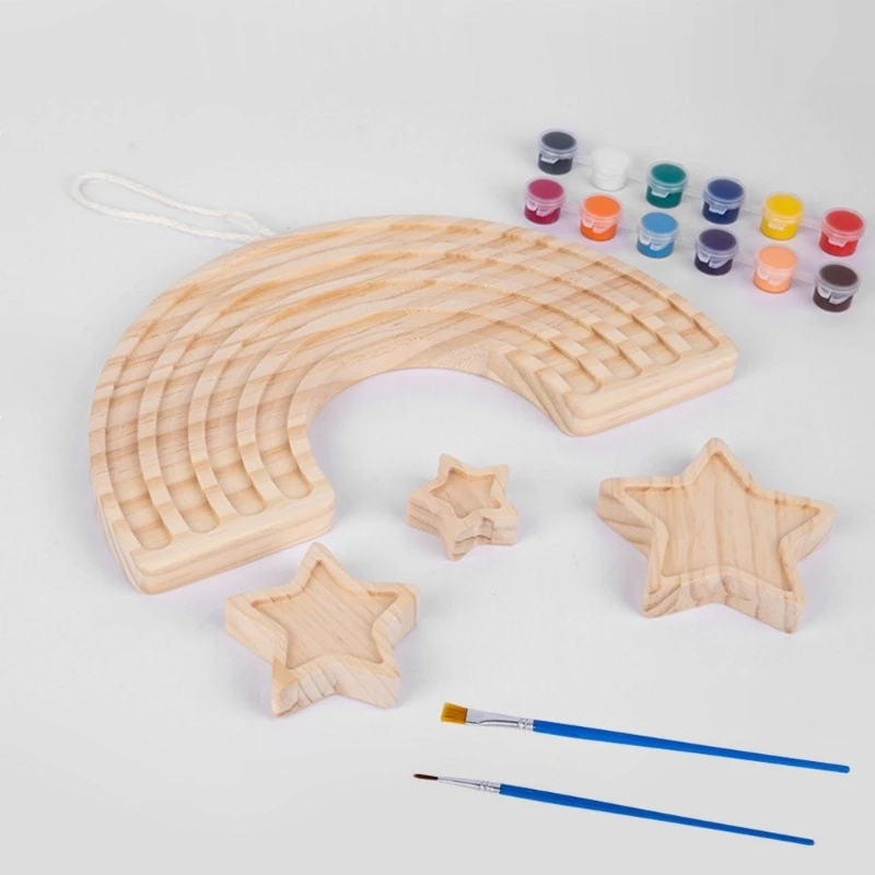 Arts and Craft Painting Wooden Raibow Stars Kids Crafts for Boys Girls Age 3 4 5 6 Years Old DIY School Family Decor
Arts and Craft Painting Wooden Raibow Stars Kids Crafts for Boys Girls Age 3 4 5 6 Years Old DIY School Family Decor