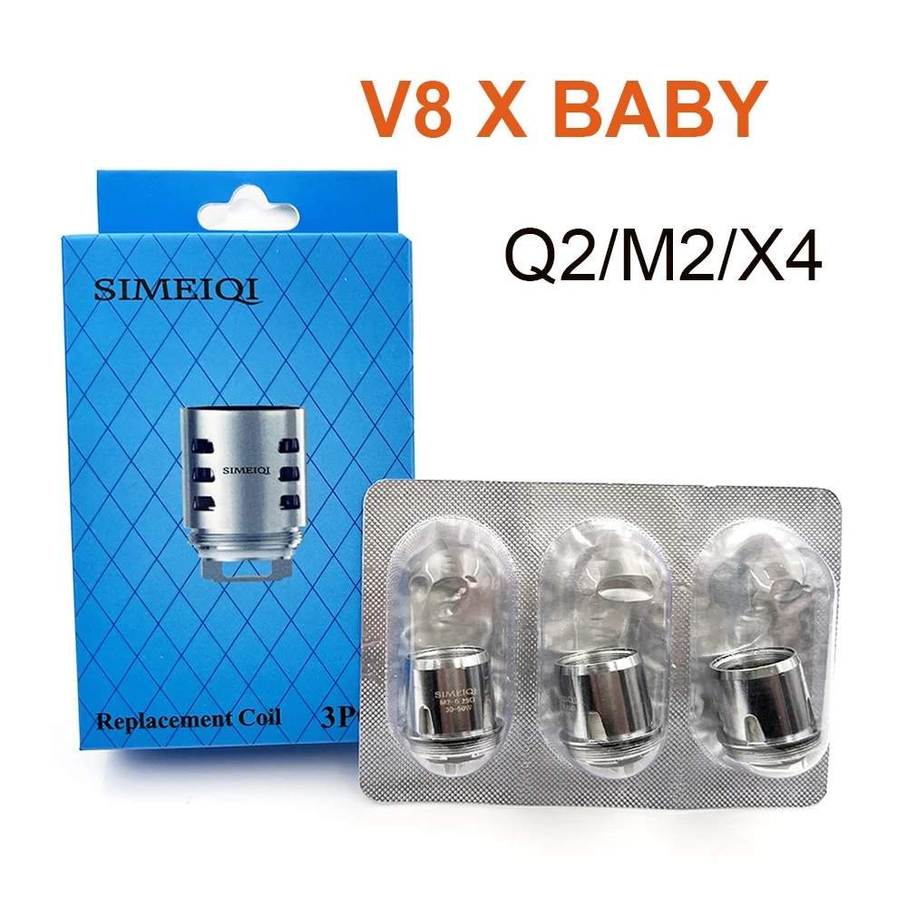 Сменные катушки CosVape V8 X BABY Coil Q2 X4 M2 для V8 X Baby Beast Tank Atomizer STICK X8
Сменные катушки CosVape V8 X BABY Coil Q2 X4 M2 для V8 X Baby Beast Tank Atomizer STICK X8