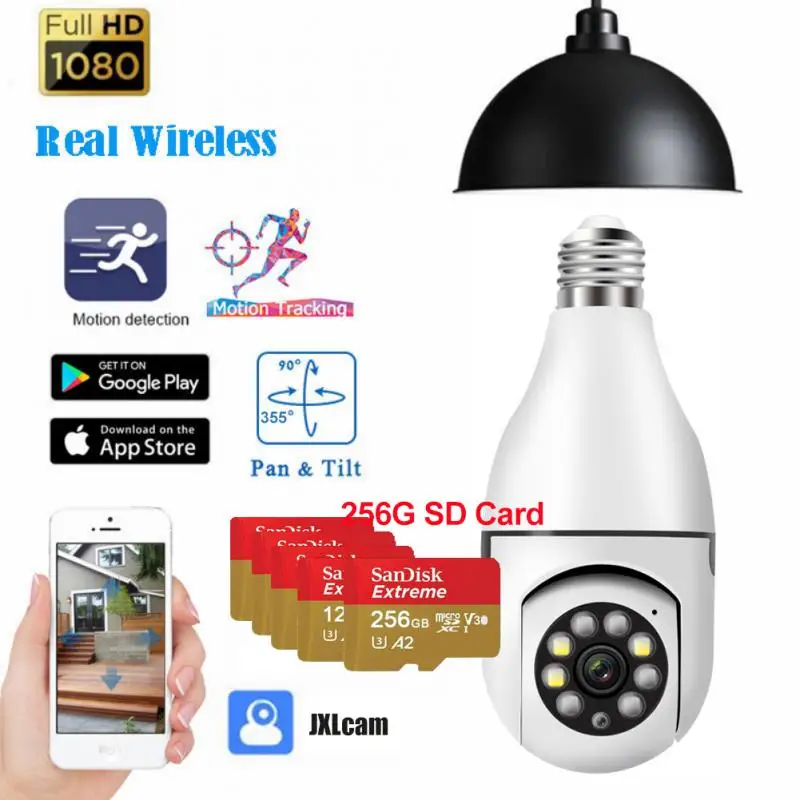 5G E27 Wifi Bulb Surveillance Camera Night Full Color Automatic Human Tracking 4X Digital Zoom Video Security Monitor
5G E27 Wifi Bulb Surveillance Camera Night Full Color Automatic Human Tracking 4X Digital Zoom Video Security Monitor
