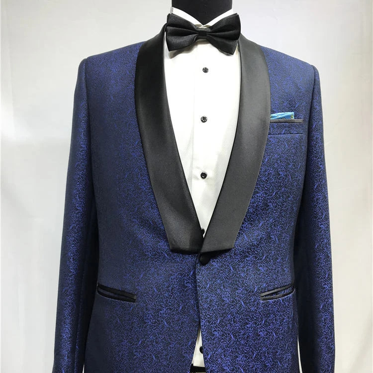 SEDBOJ Print Wedding Suit Blue Man Jacket and Black Pants Tailor Suit Blazer Custom Made Man Suit Stage Wear Clothes
SEDBOJ Print Wedding Suit Blue Man Jacket and Black Pants Tailor Suit Blazer Custom Made Man Suit Stage Wear Clothes