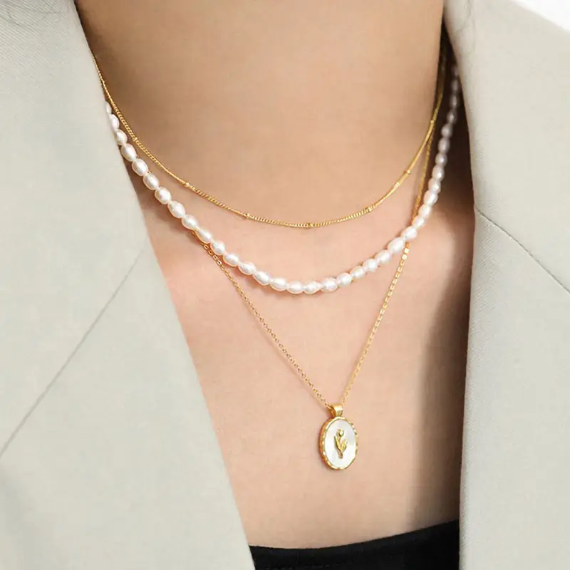 Dainty Baroque Freshwater Pearl Necklace Single Strand Pearl Choker Necklace for Ladies Summer Style
Dainty Baroque Freshwater Pearl Necklace Single Strand Pearl Choker Necklace for Ladies Summer Style