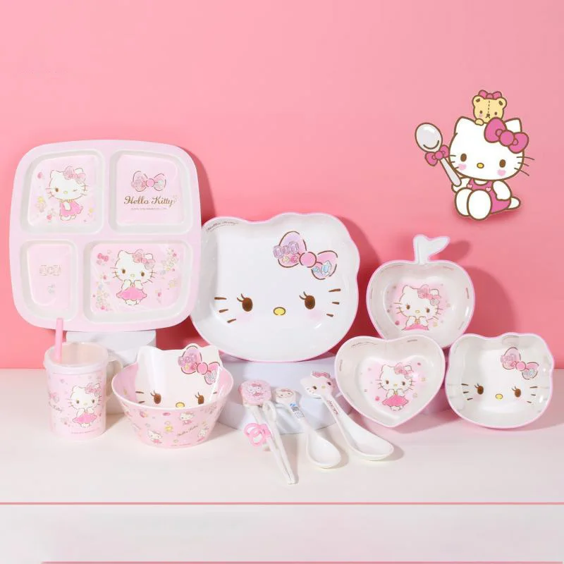 Kawaii Sanrios Cutlery Cute Hellow Kittys Cartoon Anime Anti-Fall High Temperature Children's Cutlery Set for Children Gifts
Kawaii Sanrios Cutlery Cute Hellow Kittys Cartoon Anime Anti-Fall High Temperature Children's Cutlery Set for Children Gifts