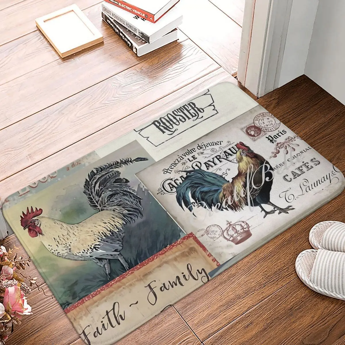 Bath Non-Slip Carpet Nana Mary Roosters Living Room Mat Entrance Door Doormat Home Decor Rug
Bath Non-Slip Carpet Nana Mary Roosters Living Room Mat Entrance Door Doormat Home Decor Rug