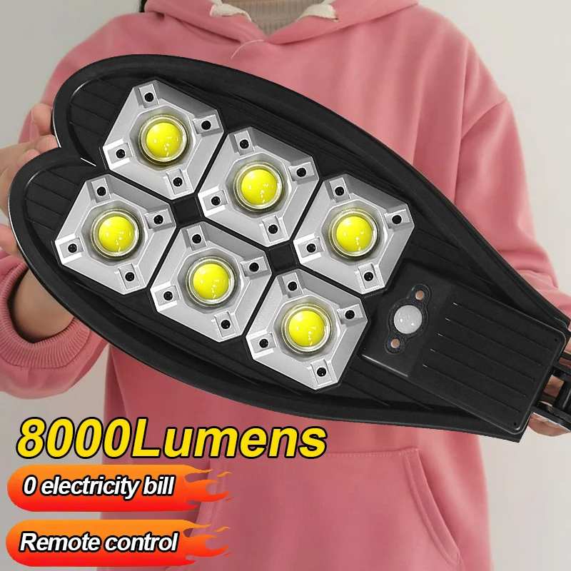New Update 8000Lumen Solar Led Light Outdoor Garden Light Waterproof Solar Lamps Remote Control Street Lights With Motion Sensor
New Update 8000Lumen Solar Led Light Outdoor Garden Light Waterproof Solar Lamps Remote Control Street Lights With Motion Sensor
