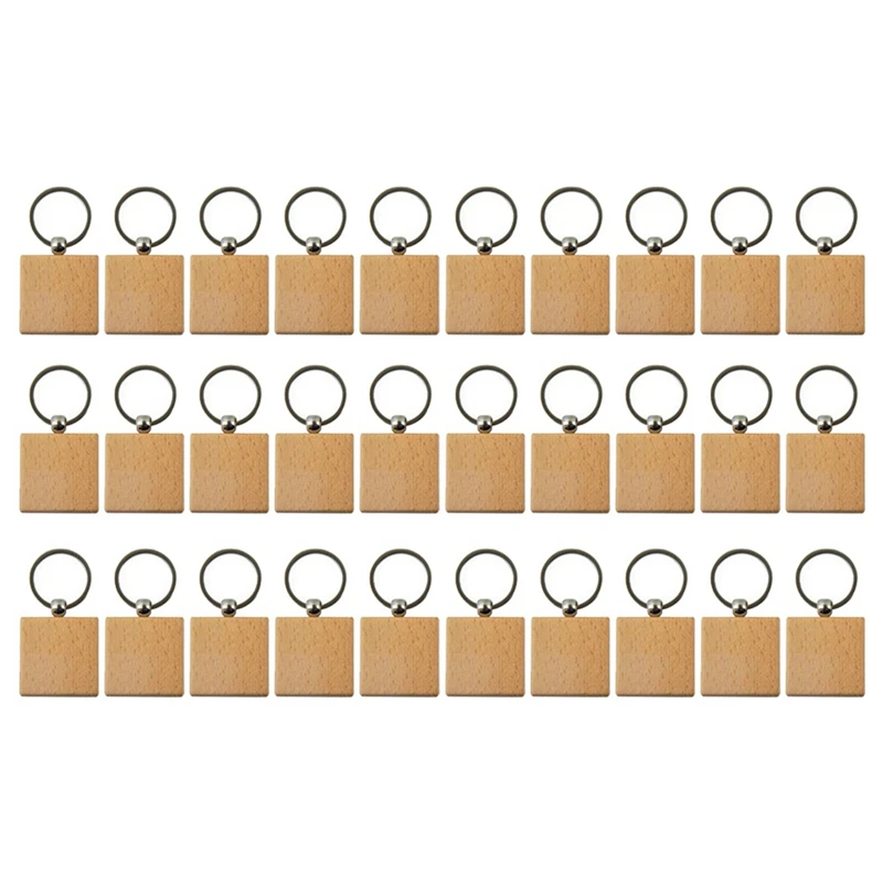 30Pcs Blank Square -Shaped Wooden Keychain DIY Wood Keychains Key Tags DIY Gifts
30Pcs Blank Square -Shaped Wooden Keychain DIY Wood Keychains Key Tags DIY Gifts