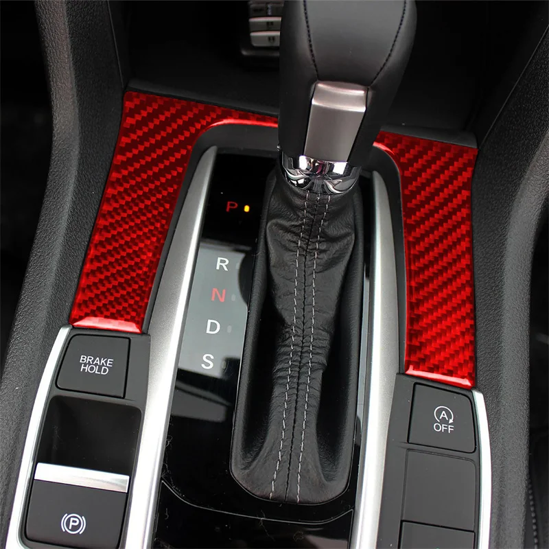 Carbon Fiber Car Interior Gear Shift Panel Trim Sticker Decal Cover for Honda Civic 10th Gen 2016 2017 2018 2019 Accessories
Carbon Fiber Car Interior Gear Shift Panel Trim Sticker Decal Cover for Honda Civic 10th Gen 2016 2017 2018 2019 Accessories