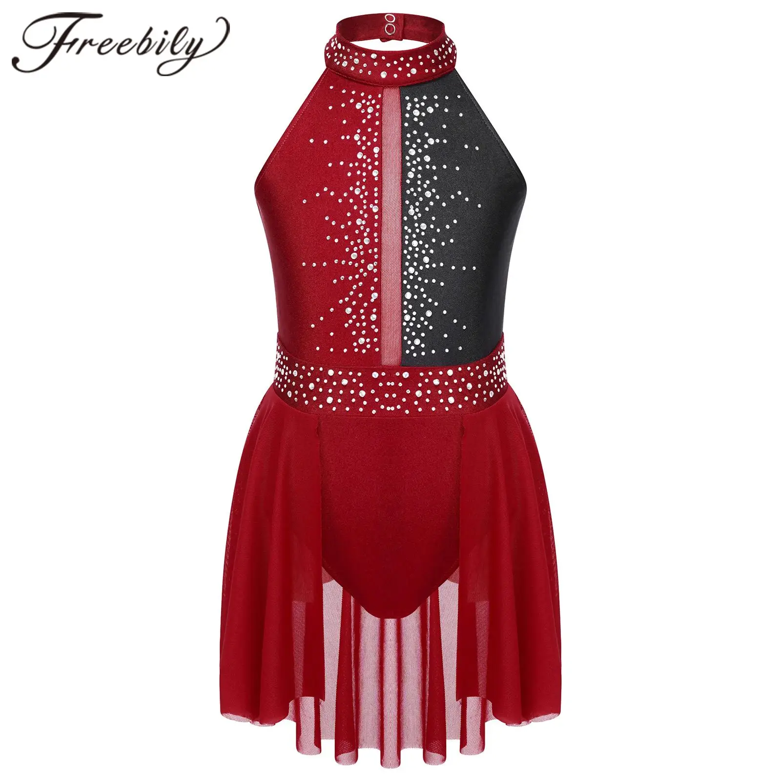 Kids Girls Ice Skating Dress Shiny Rhinestone Backless Lyrical Dance Costume Children Gymnastics Leotard Figure Skating Dress
Kids Girls Ice Skating Dress Shiny Rhinestone Backless Lyrical Dance Costume Children Gymnastics Leotard Figure Skating Dress