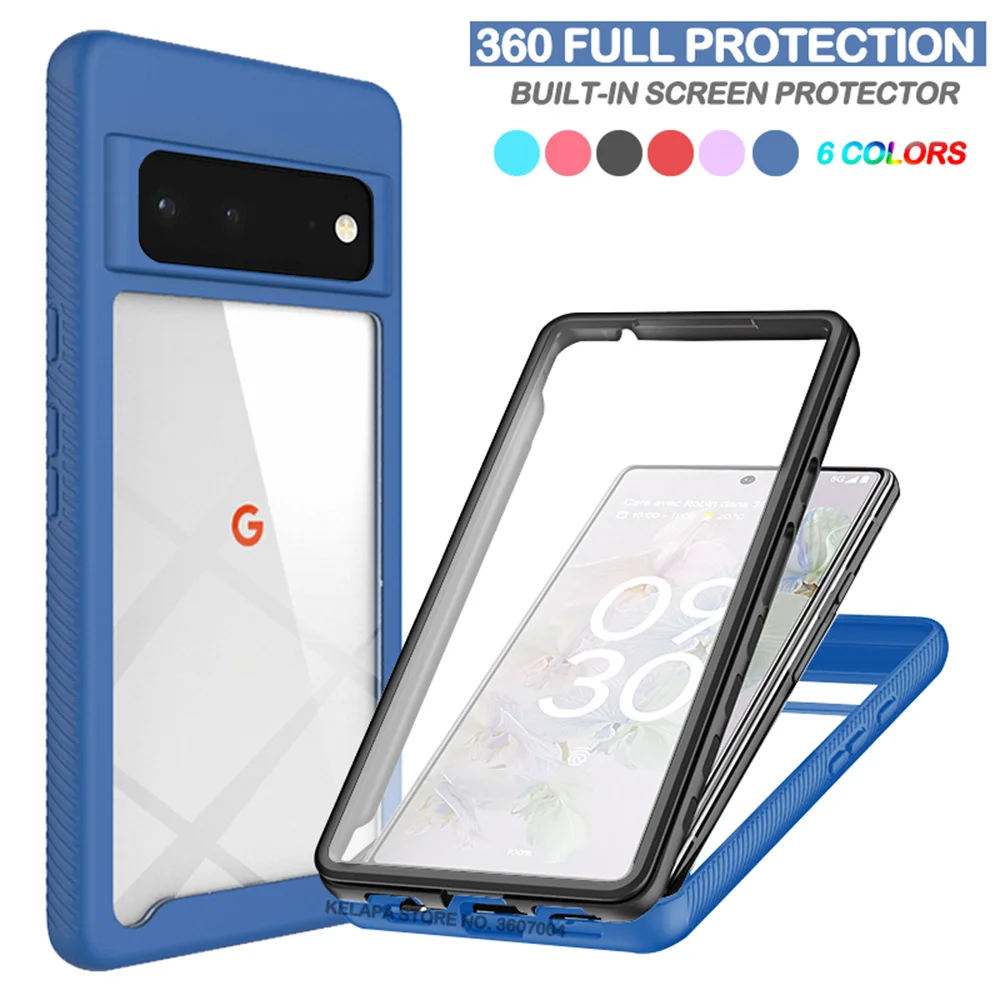 360 Clear Case for Google Pixel 6 5A 5 5G Double-sides Full Coverage Protection Armor Shockproof Transparent Back Cover
360 Clear Case for Google Pixel 6 5A 5 5G Double-sides Full Coverage Protection Armor Shockproof Transparent Back Cover