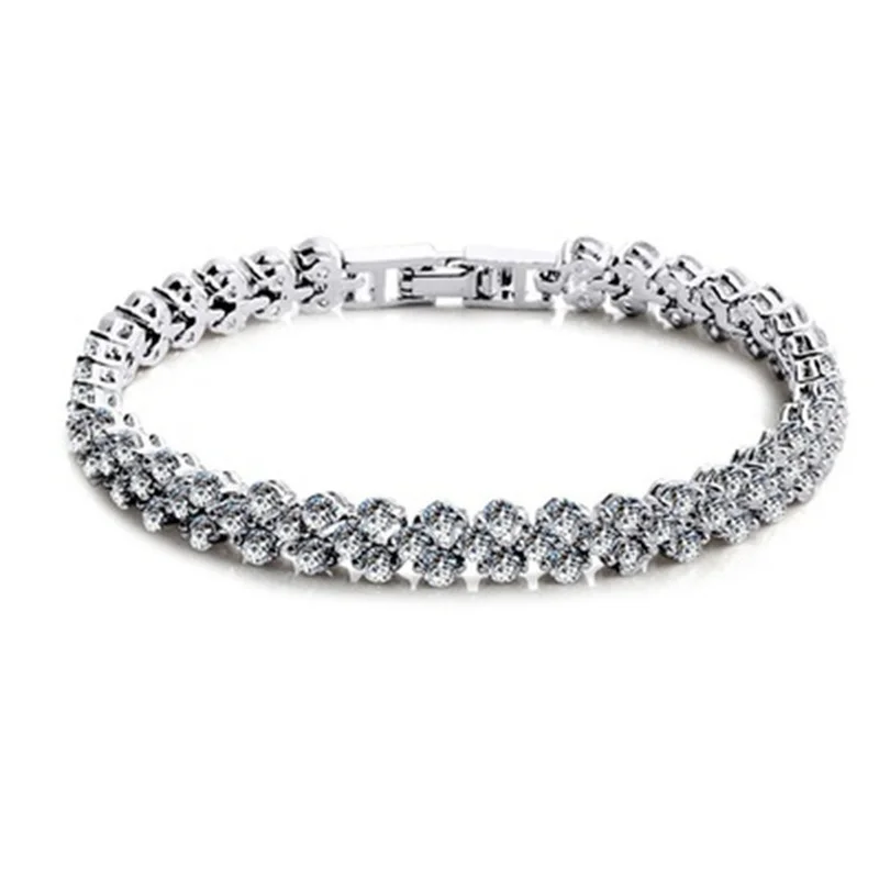 Shiny White Color Heart Jewelry Bracelets for Woman Elegance Birde Fashion Charm Wedding Party Gifts
Shiny White Color Heart Jewelry Bracelets for Woman Elegance Birde Fashion Charm Wedding Party Gifts