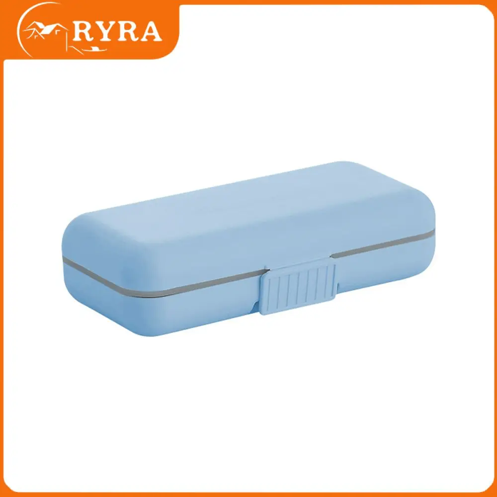 

Pill Box Portability Double Sealing Travel Medicine Holder Easy To Carry Out Independent Division Sub-box Durable Medicine Box