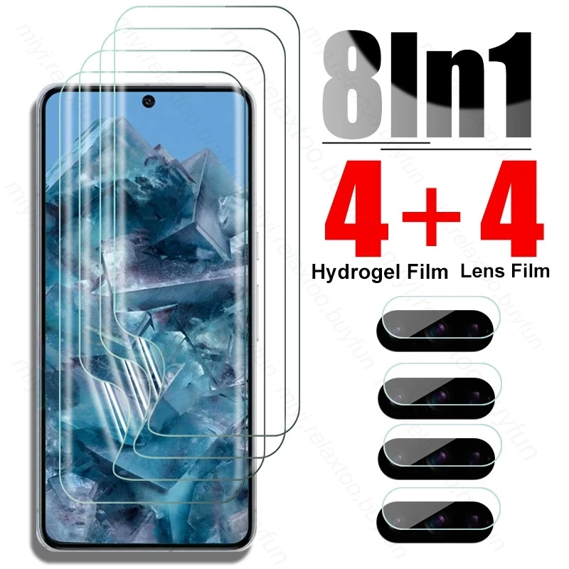 

8 In 1 Soft Hydrogel Film For Google Pixel 8 Pro 5G Screen Protector Not Glass On Pixel8 Pixel8Pro Pixle 8Pro 8 Pro Camera Glass
