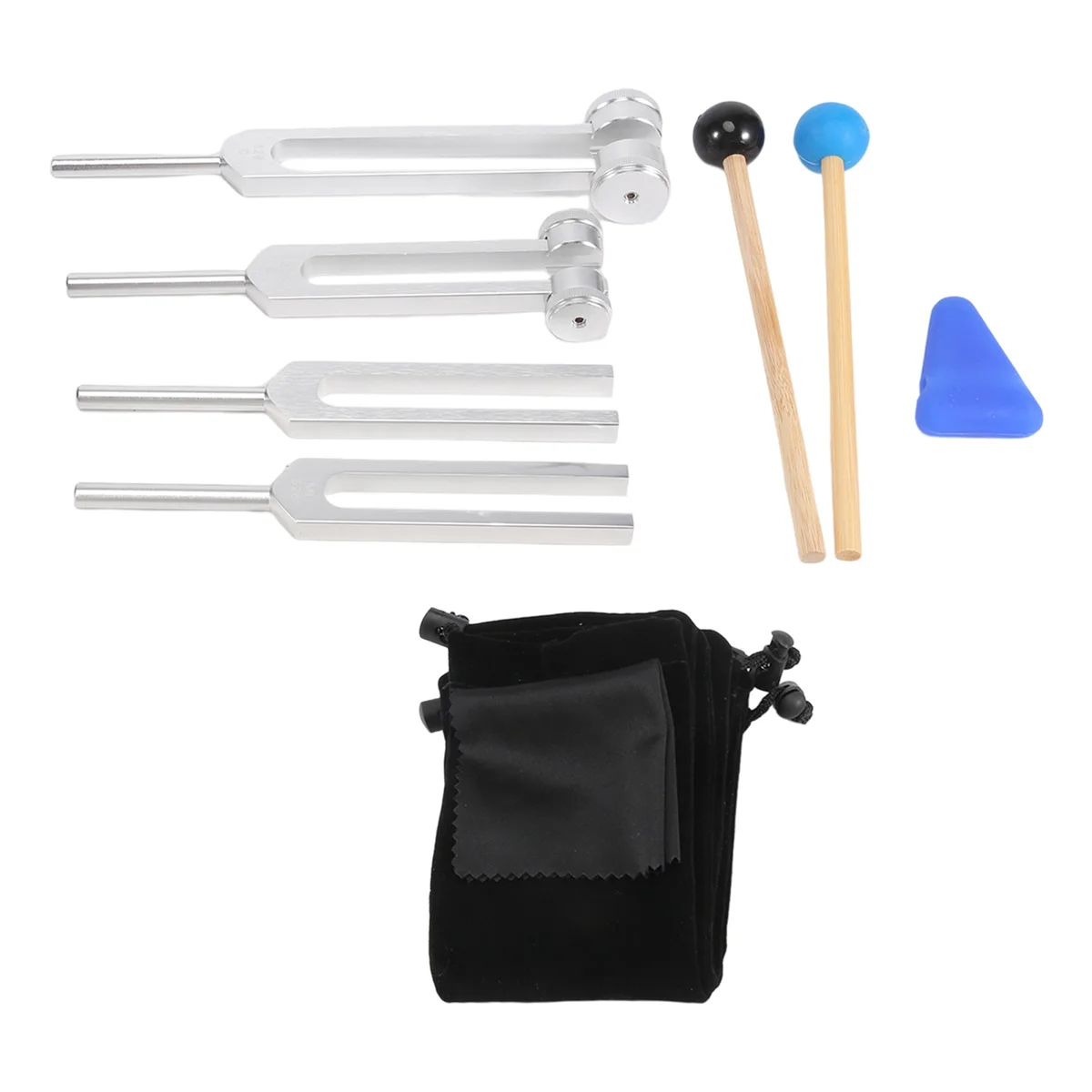 4 Pack Tuning Fork Set(128 Hz,256 Hz,512 Hz,528 Hz)with Tuning Fork Hammer for Sound Healing Sound Vibration Tools
4 Pack Tuning Fork Set(128 Hz,256 Hz,512 Hz,528 Hz)with Tuning Fork Hammer for Sound Healing Sound Vibration Tools