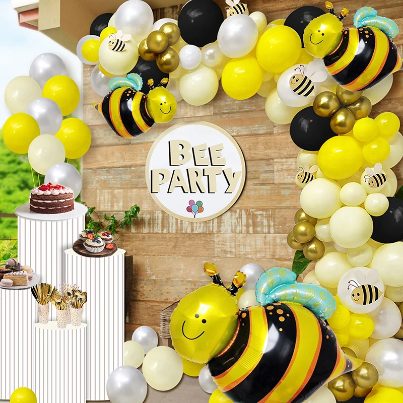 Yellow Bee Balloons Arch Garland Kit Aluminum Film Paper Bee Balloon Arch Kit for Birthday Party Baby Shower Balloon Supplies
Yellow Bee Balloons Arch Garland Kit Aluminum Film Paper Bee Balloon Arch Kit for Birthday Party Baby Shower Balloon Supplies