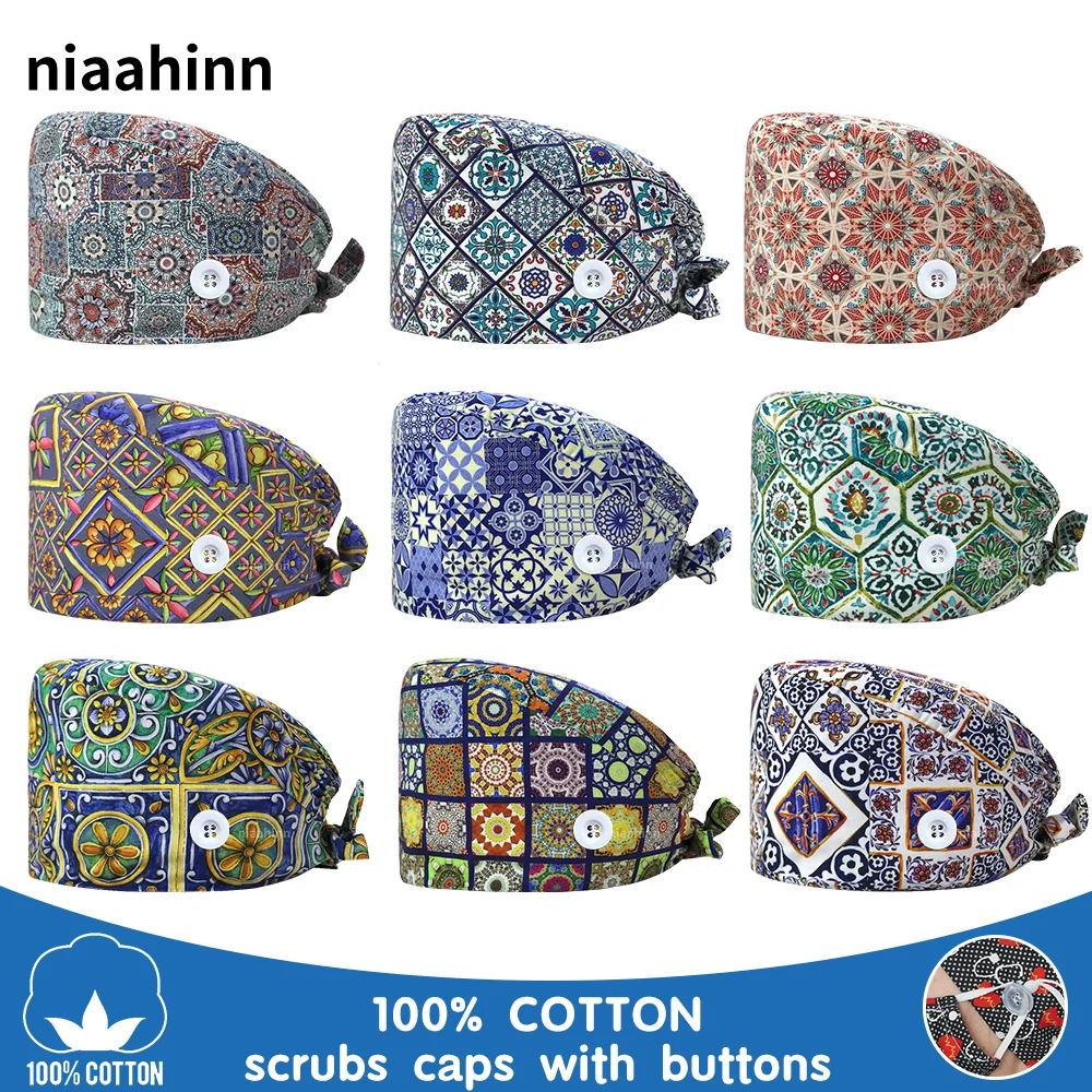 Pet Grooming Doctor Work Hat Cotton Doctor Medical Accessories Nurse Cap Male and Female Surgical Cap Print Pharmacist Scrub Hat
Pet Grooming Doctor Work Hat Cotton Doctor Medical Accessories Nurse Cap Male and Female Surgical Cap Print Pharmacist Scrub Hat