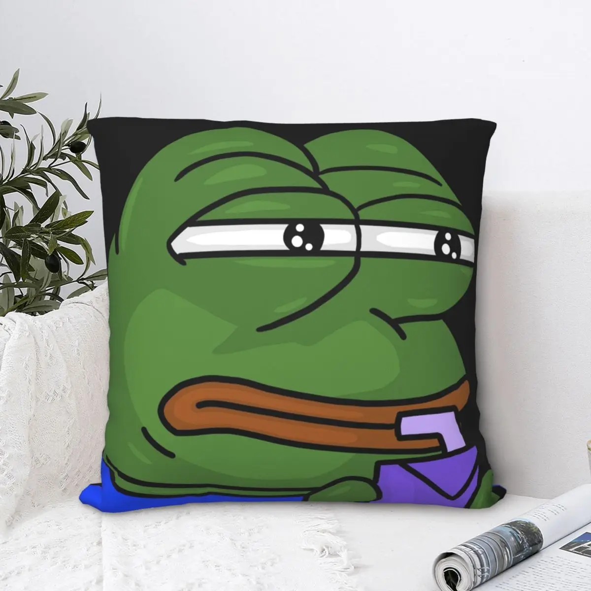 pepe hmmm sip Throw Pillow Polyester Home Decor Pillow Case Home Cushion Cover 45*45cm
pepe hmmm sip Throw Pillow Polyester Home Decor Pillow Case Home Cushion Cover 45*45cm