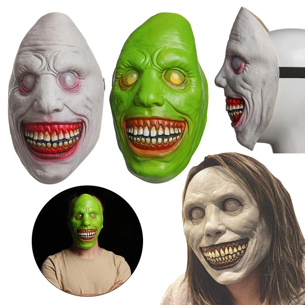 

Creepy Halloween Mask Smiling Demons Horror Face Masks The Evil Cosplay Props Dress Up Party Halloween Mask Clothing Accessory