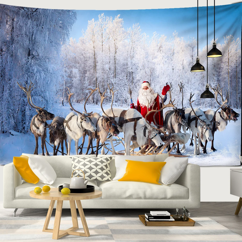 Christmas Home Room Wall Decor Snow Christmas Tree Fireplace Santa Claus Print Tapestry Wall Hanging Background Fabric
Christmas Home Room Wall Decor Snow Christmas Tree Fireplace Santa Claus Print Tapestry Wall Hanging Background Fabric
