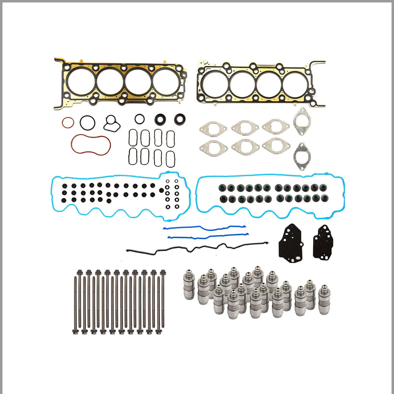 Head Gasket Set Bolts Lifters Fits 05-06 Ford Mustang 4.6L SOHC 24V VIN H
Head Gasket Set Bolts Lifters Fits 05-06 Ford Mustang 4.6L SOHC 24V VIN H