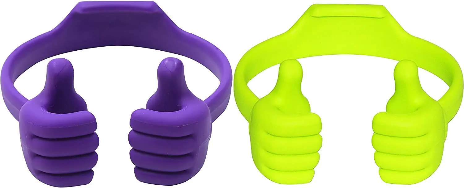 Honsky Thumbs-up Phone Stand for Tablets, E-readers and Smart Phones - 2 Pack - Green, Purple
Honsky Thumbs-up Phone Stand for Tablets, E-readers and Smart Phones - 2 Pack - Green, Purple