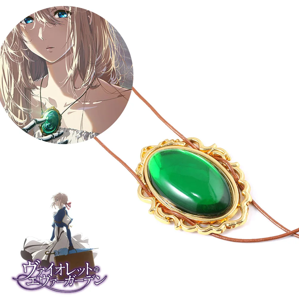 Violet Evergarden Animation Necklace Green Gemstone Pendant Women's Necklace Dress Decoration Gift Accessories
Violet Evergarden Animation Necklace Green Gemstone Pendant Women's Necklace Dress Decoration Gift Accessories
