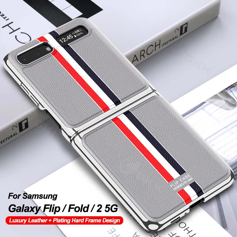 GKK Luxury Leather Case For Samsung Galaxy Z Fold 2 Flip Anti-knock Plating Hard Frame Cover For Samsung Z Fold 2 Flip 5G Case
GKK Luxury Leather Case For Samsung Galaxy Z Fold 2 Flip Anti-knock Plating Hard Frame Cover For Samsung Z Fold 2 Flip 5G Case