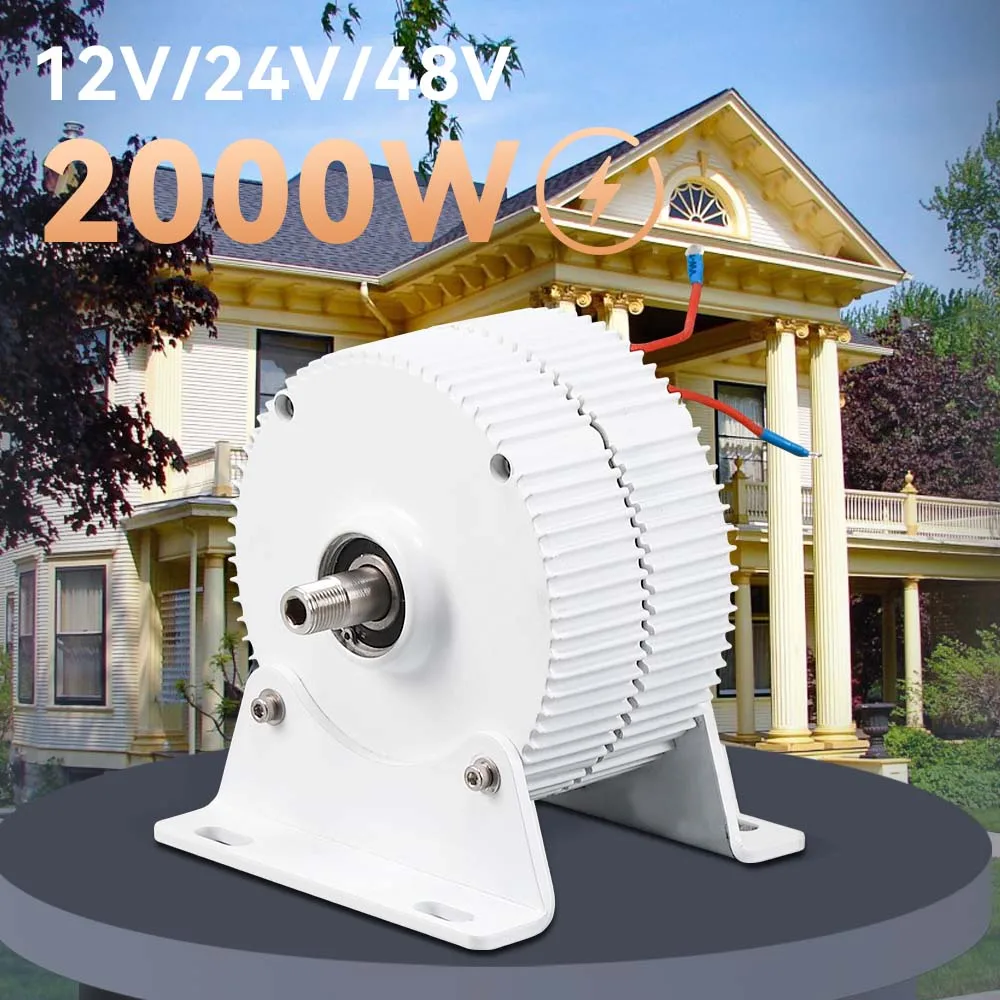 Electric Generator Windmills Dynamo Water Turbine Gearless Perma.nent Magnet Generator Power 2000w 12V 24V 48V For Home Use
Electric Generator Windmills Dynamo Water Turbine Gearless Perma.nent Magnet Generator Power 2000w 12V 24V 48V For Home Use