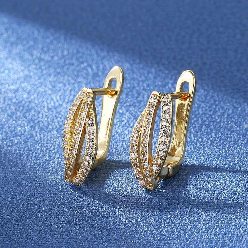 Luxury CZ Stud Earrings For Women Romantic Elegant Female Daily Earrings Simple Clear Cubic Zirconia Earrings Wholesale Dropship
Luxury CZ Stud Earrings For Women Romantic Elegant Female Daily Earrings Simple Clear Cubic Zirconia Earrings Wholesale Dropship