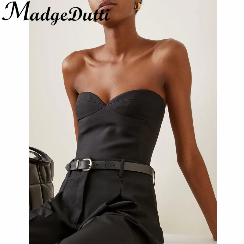 12.1 MadgeDutti Solid Fashion Sexy Strapless Tank Top Sleeveless Zipper Chest Women
12.1 MadgeDutti Solid Fashion Sexy Strapless Tank Top Sleeveless Zipper Chest Women