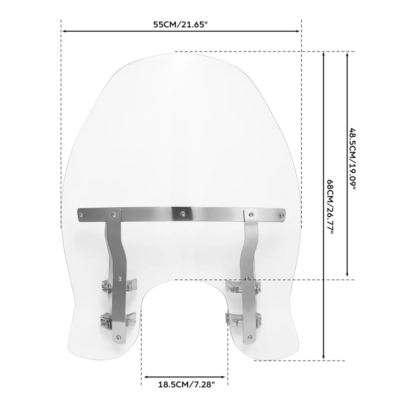 Лобовое стекло 19 "с зажимами для Harley Dyna Street Bob Low Rider Super Glide FXDB FXBB FXDLS Softail стандарт FXST 
Лобовое стекло 19 "с зажимами для Harley Dyna Street Bob Low Rider Super Glide FXDB FXBB FXDLS Softail стандарт FXST