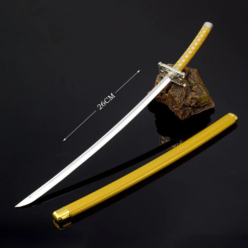 26 см Bleach аниме реплика Zanpakuto Los Lobos Katana металлическая модель оружия койот Старрк 1:6