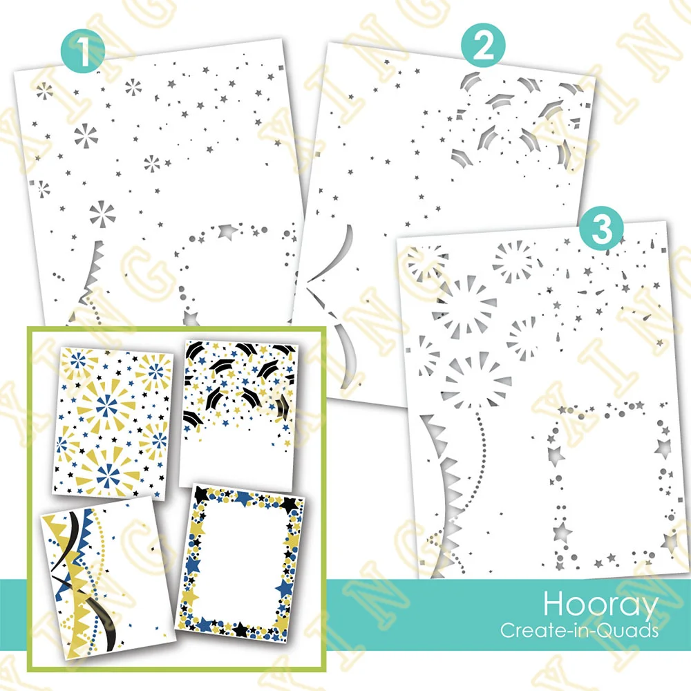2022 New Hooray Diy Embossing Paper Card Template Craft Layering Stencils for Walls Painting Scrapbooking Stamp Album Decor
2022 New Hooray Diy Embossing Paper Card Template Craft Layering Stencils for Walls Painting Scrapbooking Stamp Album Decor