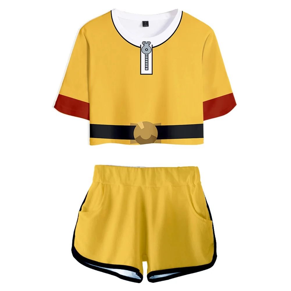 One Punch Man Saitama Cosplay Costume 3D Printed Crop Top T-shirt Shorts Two Pieces Set
One Punch Man Saitama Cosplay Costume 3D Printed Crop Top T-shirt Shorts Two Pieces Set
