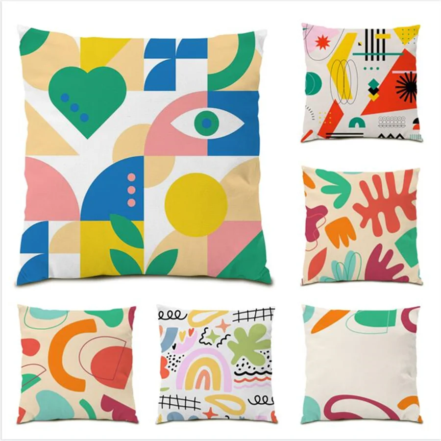 Simple Artistic Living Room Decoration Home Decor Textile Sofa Decorative Color Block Pattern Pillowcase Ultra Soft Velvet E0085 
Simple Artistic Living Room Decoration Home Decor Textile Sofa Decorative Color Block Pattern Pillowcase Ultra Soft Velvet E0085