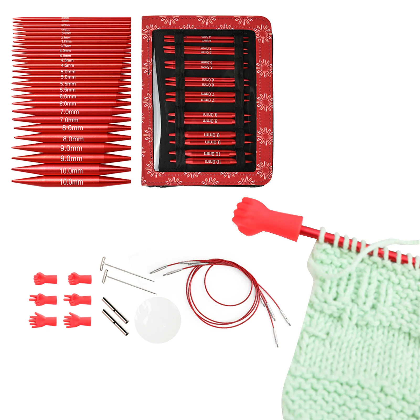 Circular Knitting Needle Set Stainless Steel Replaceable Knitting Needle Set Portable Lightweight Handmade Replaceable Needle
Circular Knitting Needle Set Stainless Steel Replaceable Knitting Needle Set Portable Lightweight Handmade Replaceable Needle