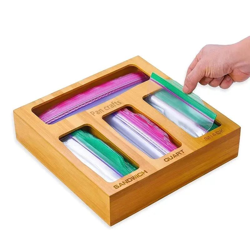 Ziplock Bag Storage Organizer Premium Bamboo Ziplock Bag Organizer Dispenser for Kitchen Drawer Durable Plastic Bag Organizer
Ziplock Bag Storage Organizer Premium Bamboo Ziplock Bag Organizer Dispenser for Kitchen Drawer Durable Plastic Bag Organizer