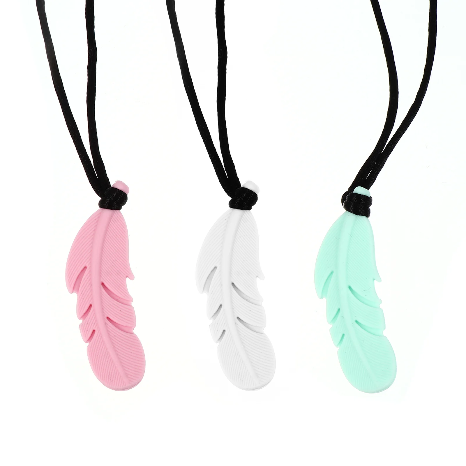 3 Pcs Silicone Necklace Teething Chew Necklaces Baby Teether Silica Gel Tool Chewable For babies
3 Pcs Silicone Necklace Teething Chew Necklaces Baby Teether Silica Gel Tool Chewable For babies
