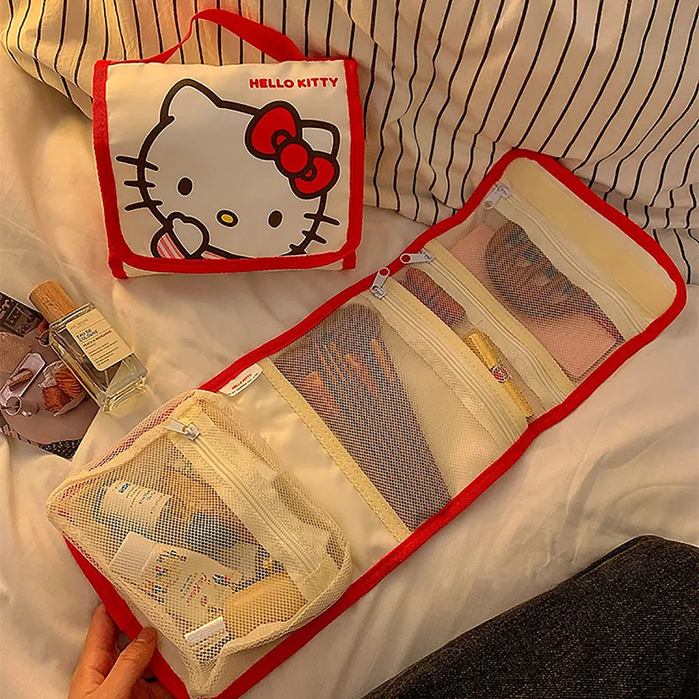 New Sanrio Makeup Bag Hello Kitty Cinnamoroll Cartoon Cute Multi Functional 4-In-1 Portable Travel Wash and Garnish Storage Bag
New Sanrio Makeup Bag Hello Kitty Cinnamoroll Cartoon Cute Multi Functional 4-In-1 Portable Travel Wash and Garnish Storage Bag