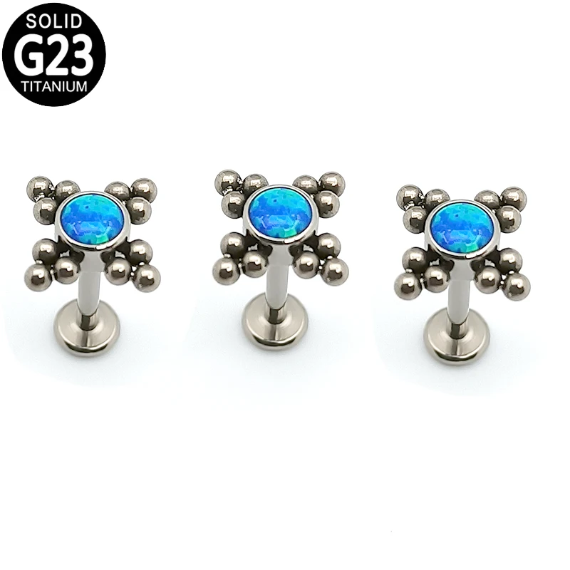 G23 Titanium Lip Ring Labret Piercing Opal Center Ball Cluster Top Ear Cartilage Tragus Helix Earring Barbell Lip Labret Stud
G23 Titanium Lip Ring Labret Piercing Opal Center Ball Cluster Top Ear Cartilage Tragus Helix Earring Barbell Lip Labret Stud