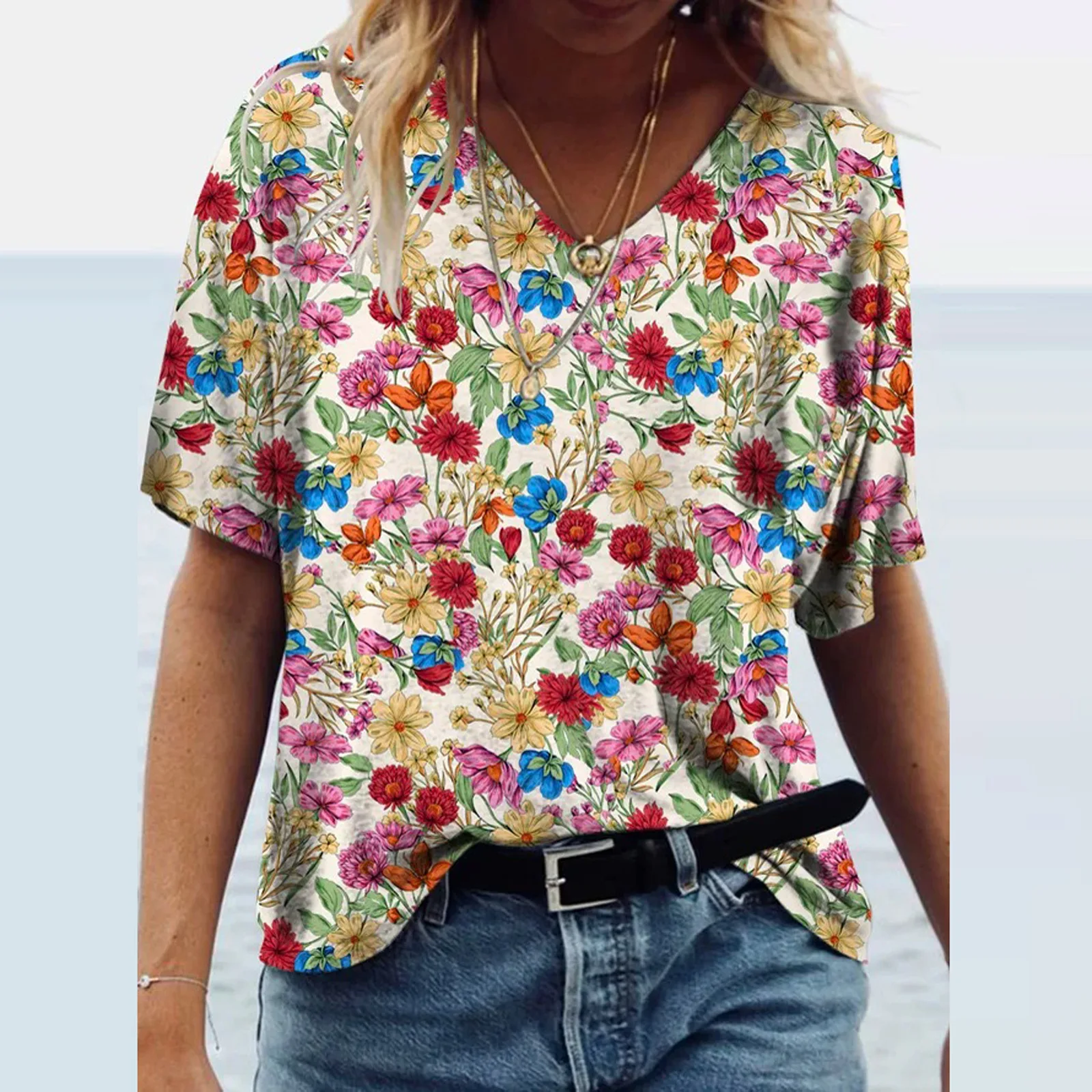 Plus Size 3XL T-shirts Women 2022 Vintage Floral Print T-shirt Loose Cotton Female T-shirt Streetwear
Plus Size 3XL T-shirts Women 2022 Vintage Floral Print T-shirt Loose Cotton Female T-shirt Streetwear