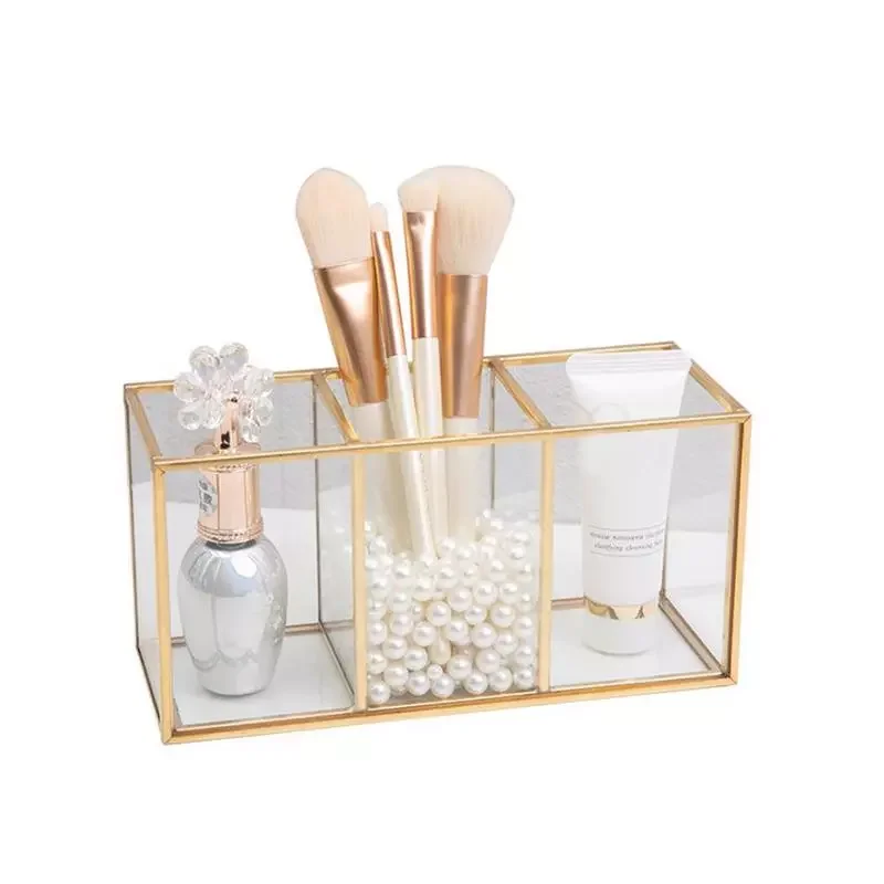 Transparent Glass Makeup Brush Storage Box Gold Cosmetics Container Ring Pencil Lipstick Holder Make Up Brushes Organizer
Transparent Glass Makeup Brush Storage Box Gold Cosmetics Container Ring Pencil Lipstick Holder Make Up Brushes Organizer