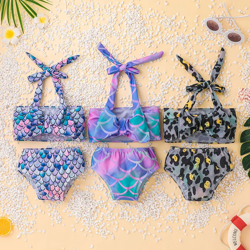 Children Little Girls Set Kids Two Piece Bathing Suit Printed Suspender Top + Briefs Set Summer Beach Swimwear 2-8 Years
Children Little Girls Set Kids Two Piece Bathing Suit Printed Suspender Top + Briefs Set Summer Beach Swimwear 2-8 Years