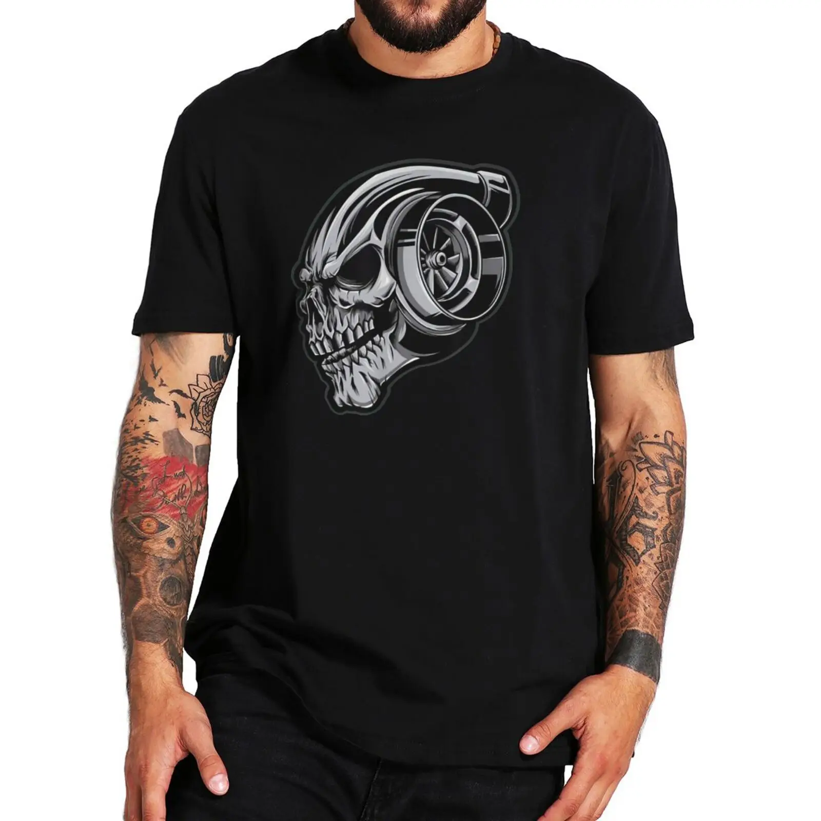 Turbocharger Skull Tshirt Vintage Funny Novelty Men's Tee Shirts 100% Cotton Short Sleeved Oversized T-Shirt
Turbocharger Skull Tshirt Vintage Funny Novelty Men's Tee Shirts 100% Cotton Short Sleeved Oversized T-Shirt