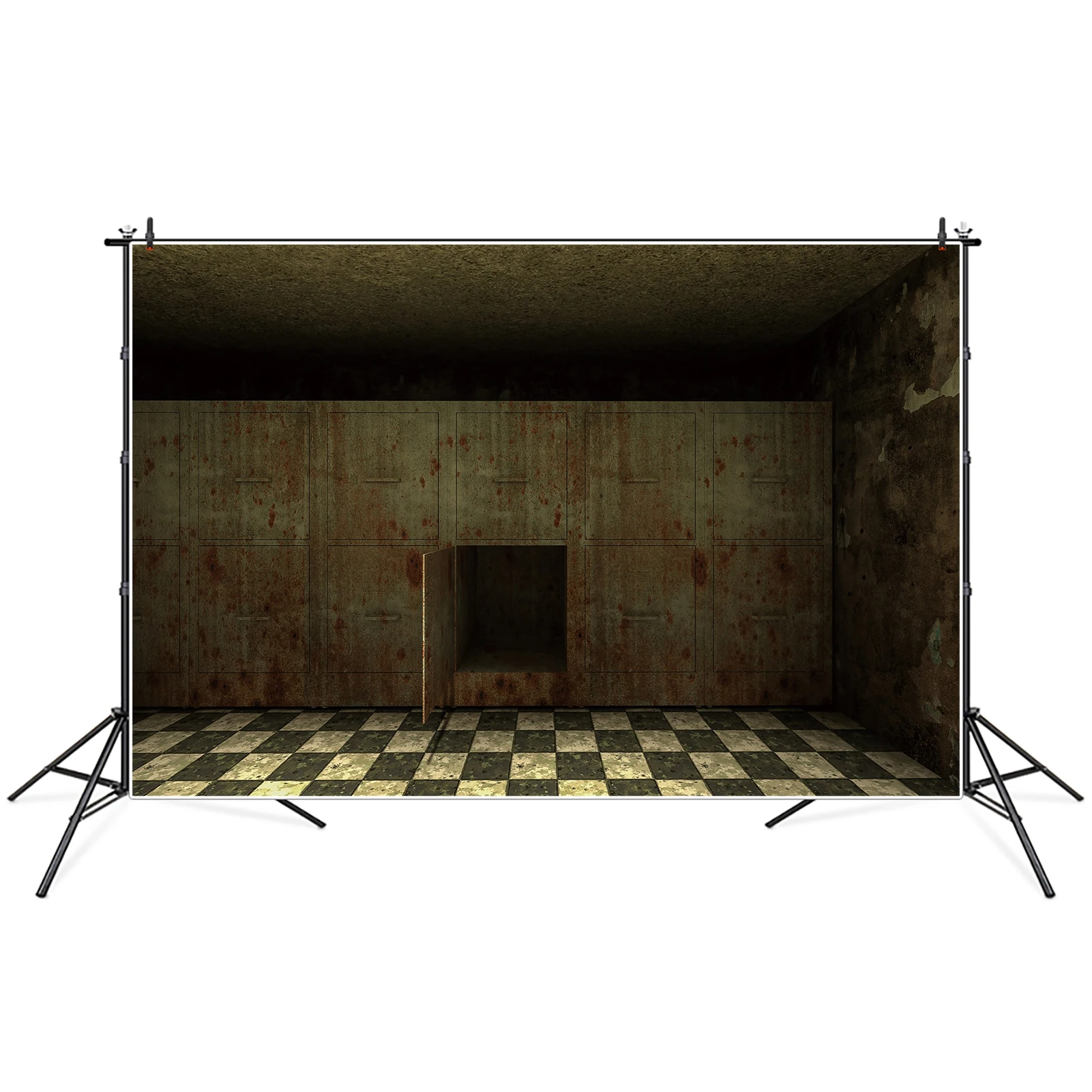 Декор на Хэллоуин MOON.QG, тюремный погреб, стена, халат, фон, гранж, ржавая коробка, выцветающая настенная плитка, напольная фотобудка 
Декор на Хэллоуин MOON.QG, тюремный погреб, стена, халат, фон, гранж, ржавая коробка, выцветающая настенная плитка, напольная фотобудка