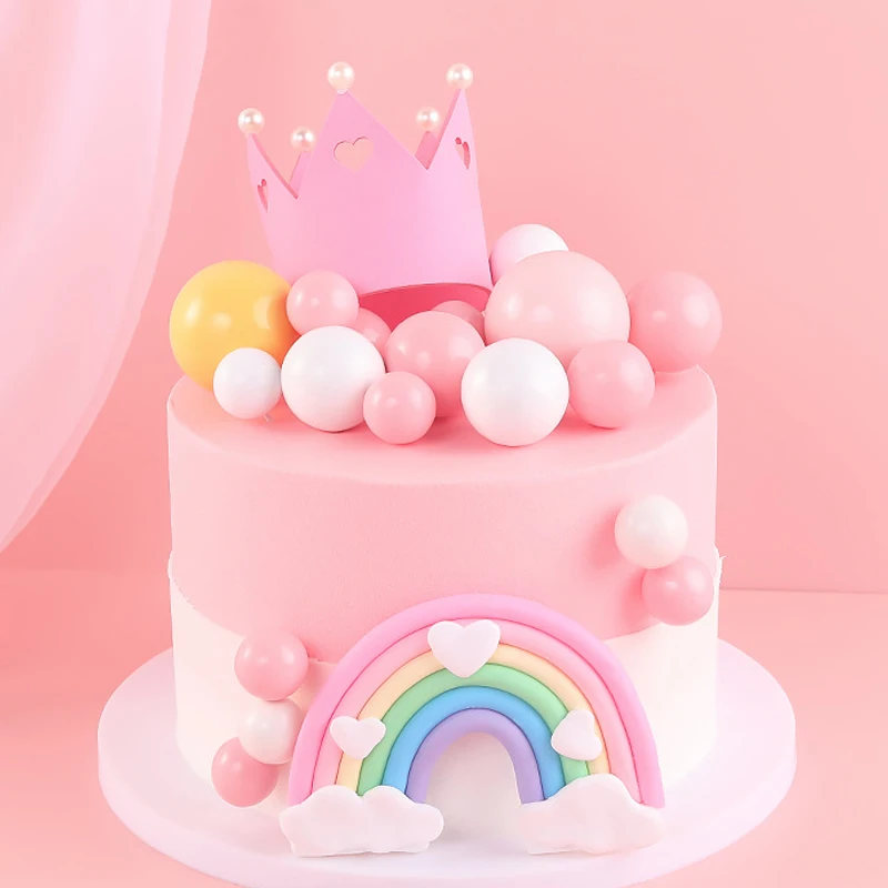 Pearl Crown Cake Topper Foam Ball Colorful Flag Plugin DIY Cupcake Dessert Decor Birthday Baby Shower Cake Decorating Supplies
Pearl Crown Cake Topper Foam Ball Colorful Flag Plugin DIY Cupcake Dessert Decor Birthday Baby Shower Cake Decorating Supplies