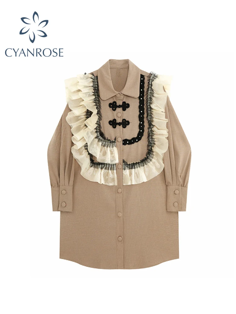 Women Korean Style Dress Peter Pan Collar Long Sleeve Single Breasted Vintage Harajuku Loose Female Dress 2021 Autumn Spring New
Women Korean Style Dress Peter Pan Collar Long Sleeve Single Breasted Vintage Harajuku Loose Female Dress 2021 Autumn Spring New
