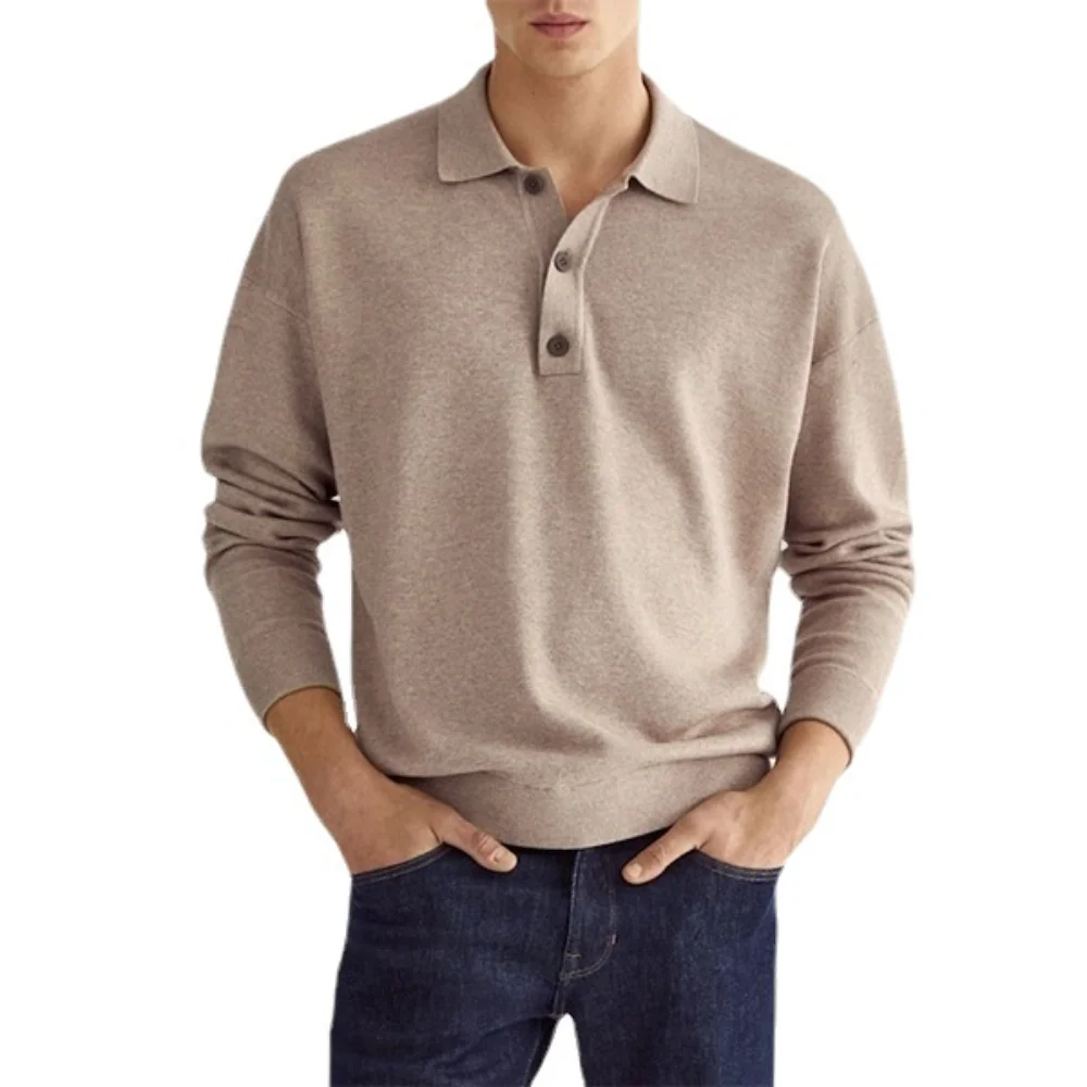 2022 New Men's Solid Color V neck Long-sleeved T-shirt Spring and Autumn Men's Casual Fashion Outdoor Polo Shirt
2022 New Men's Solid Color V neck Long-sleeved T-shirt Spring and Autumn Men's Casual Fashion Outdoor Polo Shirt