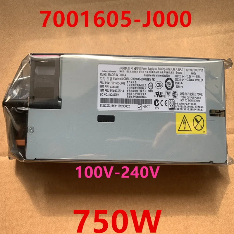 Новый оригинальный блок питания для IBM X3650 X3550 750 Вт, блок питания 7001605-J000 7001605-J002 94Y6669 43X3313 94Y8086 94Y8117 94Y8114 94Y8071
Новый оригинальный блок питания для IBM X3650 X3550 750 Вт, блок питания 7001605-J000 7001605-J002 94Y6669 43X3313 94Y8086 94Y8117 94Y8114 94Y8071
