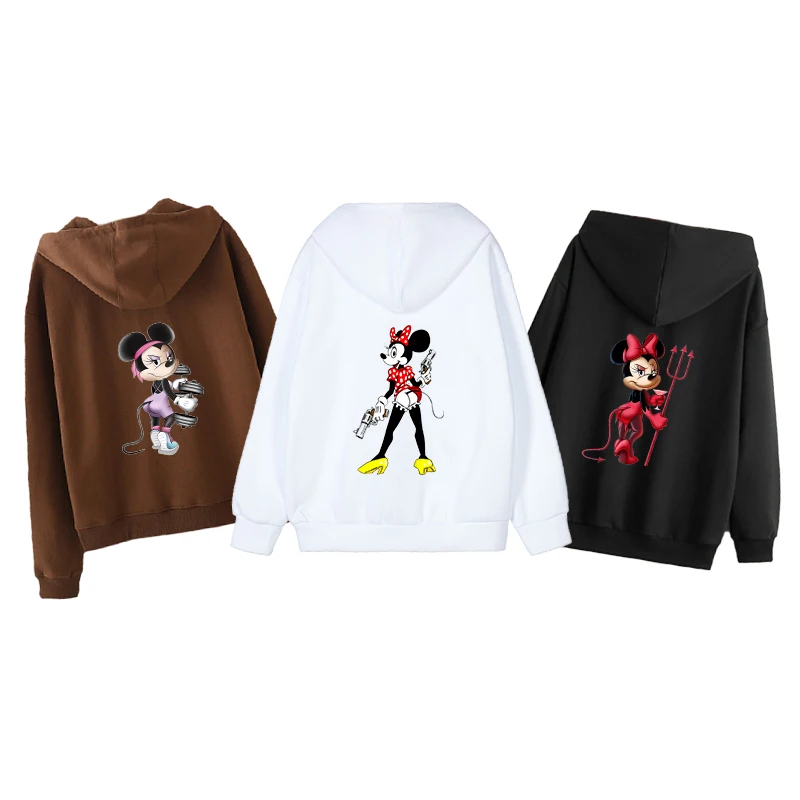 Женская толстовка на молнии с изображением Микки Мауса и Минни Маус
Женская толстовка на молнии с изображением Микки Мауса и Минни Маус